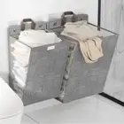 Cotton Linen Foldable Laundry Basket Washing Clothes Organizer Dirty Clothes