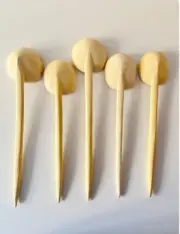 small ladle made of raw lemon wood - Dina, handmade