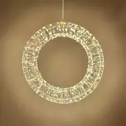 Abbott Collection Micro LED Wreath with 1440 Lights - Gold, Small (20" D)