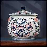 Ceramic Rice Storage Container, Rice Bucket, Food Storage Containers With Lids, Cereal Dispensers In The Kitchen, Food Storage Jars, For Coffee Rice Nuts Snacks Tea Flour Oatmeal(31.5 * 31cm/1