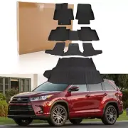 3 Rows Floor Mats + Rear Cargo Liner For 2020-23 Toyota Highlander Protection (for: Toyota)