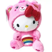 Hello Kitty and Friends x Care Bears NWT 9" Hello Kitty Cheer Bear Soft Plush