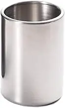 1 Piece Stainless Steel Fruit Fork & Jar Holder, Kitchen Utensil, Coffee Spoon Holder, Cup - Silver-Tone