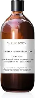 MAGNESIUM OIL -100% Pure New Concentrated Formula - Sleep Aid - Aches & Pain (1LTR)