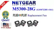 Set of 4x Quiet Replacement Fans Netgear ProSAFE M5300-28G (GSM7228S v1h1)