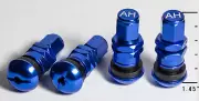 1.45" Blue Bolt In Valve Stems Fits Standard 0.453" Stem Holes (Set of 4)