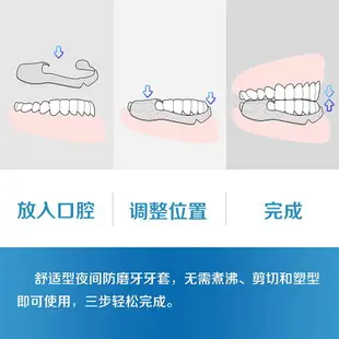 夜間牙套防磨牙成人透明咬合墊磨牙器免定型無毒無味牙套護齒靜音