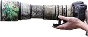 CHASING BIRDS Camouflage Waterproof Lens Coat for TAMRON SP 150-600mm F5-6.3 Di VC USD A011 Rainproof Lens Protective Cover (Yellow Tree Camouflage)