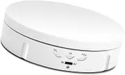 ciciglow Rotating Turntable Display Stand, 360 Degree Views for Jewelry Watch Cosmetic Display, USB or Batteries Powered, Suitable for Collectibles and More (ABS 2)