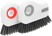 Luxshiny 2pcs Window Groove Cleaning Tool Compact Crevice Scrubbing Brush for Household Cleaning Design for Window Tracks Sliding Doors and Hard to Reach Areas Grey