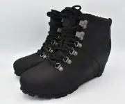 Merrell Womens Size 7.5 Tremblant Wilderness Black Wedge Ankle Shoes Boots