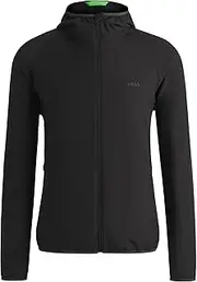 [BOSS] Men's L Commuter Water-Repellent Jacket with Four Way Stretch, black, Small