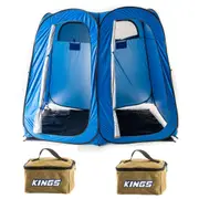 2x Adventure Kings Toiletry Canvas Bag + Double Ensuite/Shower Tent Twin Rooms