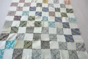 Machine sewing handmade cotton patchwork size 32"x 32" quilt top