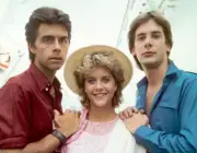 Frank Runyeon, Meg Ryan, Scott Bryce on As The World Turns 1983 TV OLD PHOTO