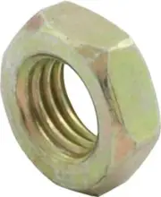 Allstar Jam Nut 1/4-28 in Left Hand Thread Steel Zinc Oxide Set of 4 18251