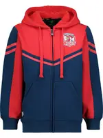 Roosters Nrl Youth Fleece Zip Jacket, Blue, Size 12
