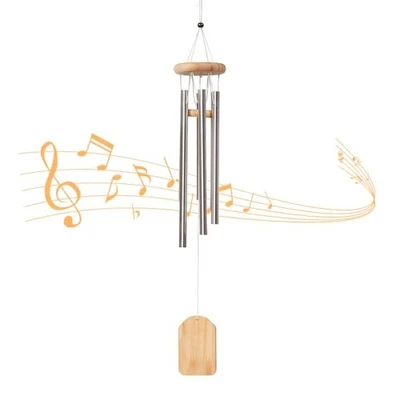 Mini Wind Chime for Good Luck Blessing Gift Doorbell Healing Metal Aluminum 6