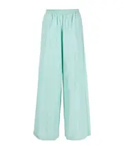 High waist and wide legs casual trousers 3 Blue