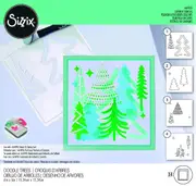 Sizzix Doodle Trees Layered Stencil Set