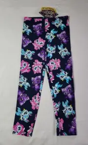 Magic Mixies Mixlings Girls Navy Blue Cotton Printed Leggings Size 5 New