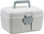 Abbraccia First Aid Case Medicine Storage Box with Handle Detachable Tray Bin Container Organizer for Arts Crafts Home Emergency
