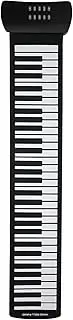 61 Keys Foldable Hand Rolling Piano, Rechargeable Electric Silicone Keyboard, Foldable Piano Keyboard Musical Instrument