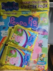 PEPPA PIG MY FAVOURITE THINGS STICKER ALBUM +25 PACKS OF STICKERS