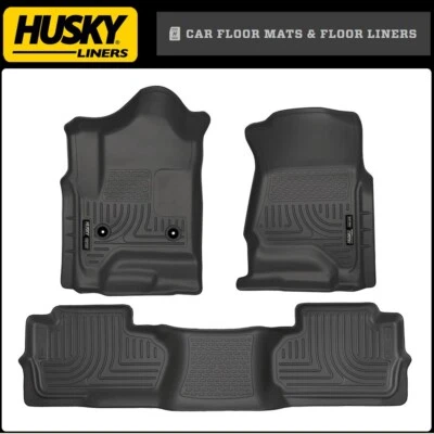 Husky WeatherBeater FloorMats for 14-19 Silverado Sierra 1500/2500/3500 Extended (for: Suzuki)