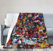 G1 Transformers Flannel Blanket Sofa Cover