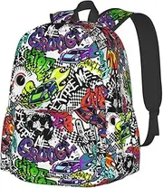 [Tezmd] Kids Backpack School Bag Lightweight Bookbag Casual Daypack for Girls Boys Women Men Travel Laptop 16 Inch