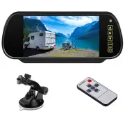 7" Rear View Mirror Monitor with Windscreen Suction Cup and adjustable Clip