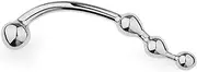 Anal beads 4 ball anal plug prostate dildo double dildo anal plug anal trainer set, metal anal toy for men women(L)