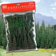 Busch 9766 - 1/87/H0 65 Fir Trees - New