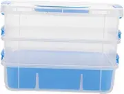 jojofuny Versatile Craft Supply Organizer: Plastic Storage Bins for Toys Bricks