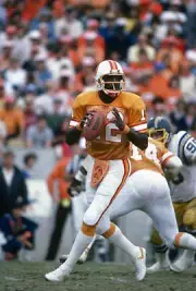 Quarterback Doug Williams Of The Tampa Bay Buccaneers 13 Old Football Photo