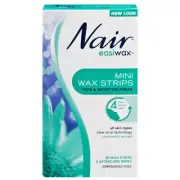 Nair 20 Pack Easiwax Mini Wax Strips+Clear strip technology AU