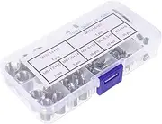 Alipis Metal Screws Inserts Set 50pcs Stainless Steel Threaded Inserts Self Tapping Inserts Kit Easy Removal and Longevity