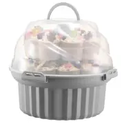Portable Cupcake Carrier for 24 Cupcakes，3-Tier Muffin Carrier Cupcake Travel...