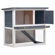 Andala Pets Outdoor Rabbit Hutch 1 Door Grey
