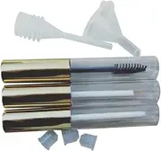 Empty Mascara Tube Eyeliner Bottle Lip Gloss Tubes Vials Containers with Wands Brushes Mini Funnel Transfer Pipettes Kit, Lip Gloss Glaze Eyelashes Eyeliner Mascara Glue