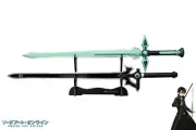 SWORD ART ONLINE - THE ELUCIDATOR AND DARK REPULSER SET (with FREE sword stand)
