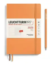 [LEUCHTTURM1917] Medium (A5) Weekly Planner Softcover Notebook 2025 in Apricot