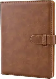 Hapeper 128 Pockets Photo Album Compatible with Fujifilm Instax Mini 12 11 9 8 90 70 40 Instant Camera Films and 2x3 Inch Photo Paper (Brown)