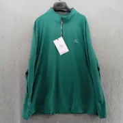 Rhoback Shirt Mens 3XL Green Perfomance Q-Zip 1/4 Pullover Golf Baselayer