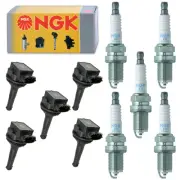 NGK 5 COP Ignition Coils & 5 Standard Spark Plugs Kit For Volvo C70 S60 V70 S70