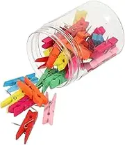 Tofficu 100pcs Clips Push Decorative Thumbtacks for Bulletin Boards Classroom Decor and Office Use Compact Lightweight Easy to Store