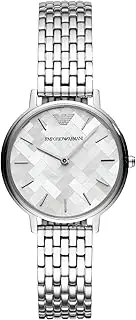 [Emporio Armani] Women's AR11112 Year-Round Analog-Digital Quartz Silver Band Watch