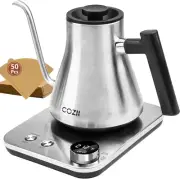 Electric Kettle,5 Presets & ±1℉ Temperature Control 1200W Quick Heating Water,,
