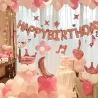 在飛比找樂天市場購物網優惠-女孩生日快樂派對裝飾用品氣球場景布置女寶女童10歲十歲12歲